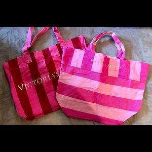 Victoria Secret canvas Totes 2 for 1